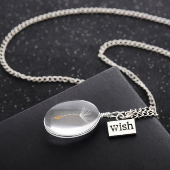 Wish / Dandalion Flowers Necklace - Picture 2 of 5